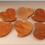 Heart Shaped Shallow Bowls by Rita Duxbury