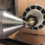 Align router bit to lathe centerline