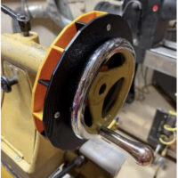 3D printed Impeller on lathe