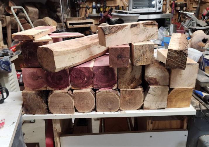 Blanks prepped by Tim Hatch for his coaching sessions at Level-Up
