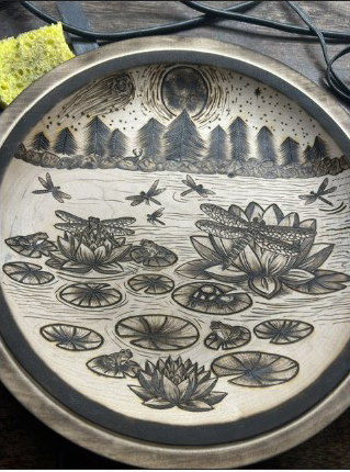 Sky on plate