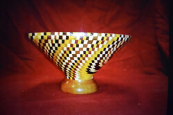 Bowl with spiraling illusion by segmenting, created by ThePapa1947