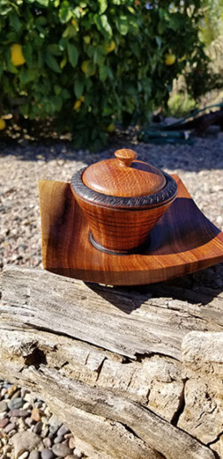 Chilean Mesquite Jewelry Caddy by Dane