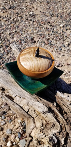 Spalted Red Maple Jewelry Caddy by Dane