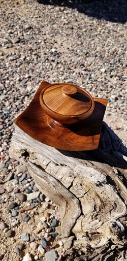 Chilean Mesuite Jewelry Caddy by Dane