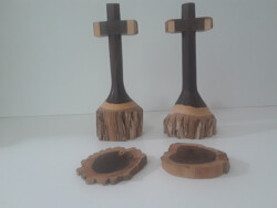 2 Turned Crosses by Dick Stohr