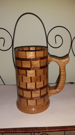 Segmented Wooden Mug by Patrick Hoggard