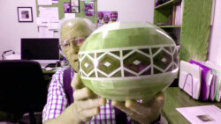 Segmented Diamond Bowl by Ray