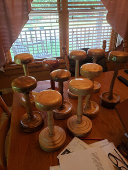 Wig Stands by Arnold Beauchamp