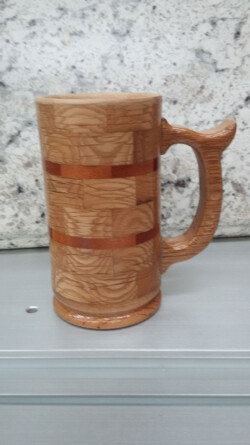 Segmented Wooden Mug By Patrick Hoggard