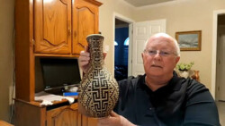 Beaded Vase by Bob Grinstead