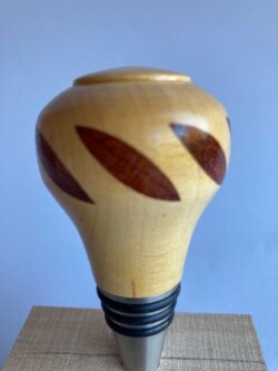 Inlay in Bottle Stopper by John Brown
