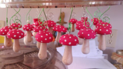 Mushroom Ornaments by Heather Budarick