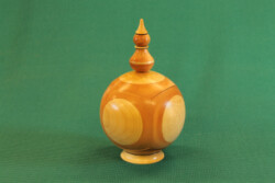 Closed Spherical Box with Finial by Jim Duxbury