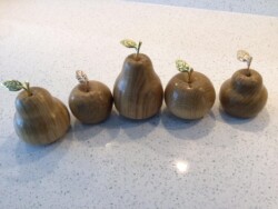Wooden apples and pears by Gordon Askew