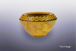 Bowl with carving bby Ron Radiff