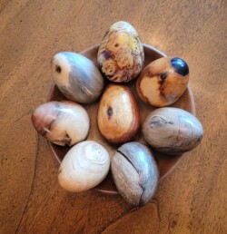 Eggs display by Waukeene Vinson